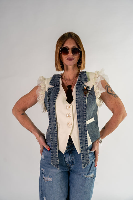 GILET DENIM X METÀ!