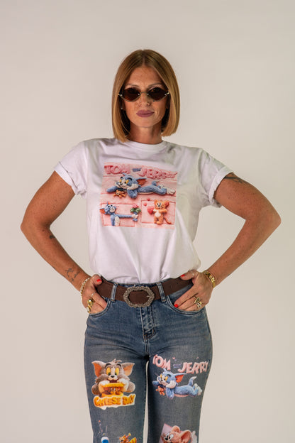 T-SHIRT TOM & JERRY LOVE🩷