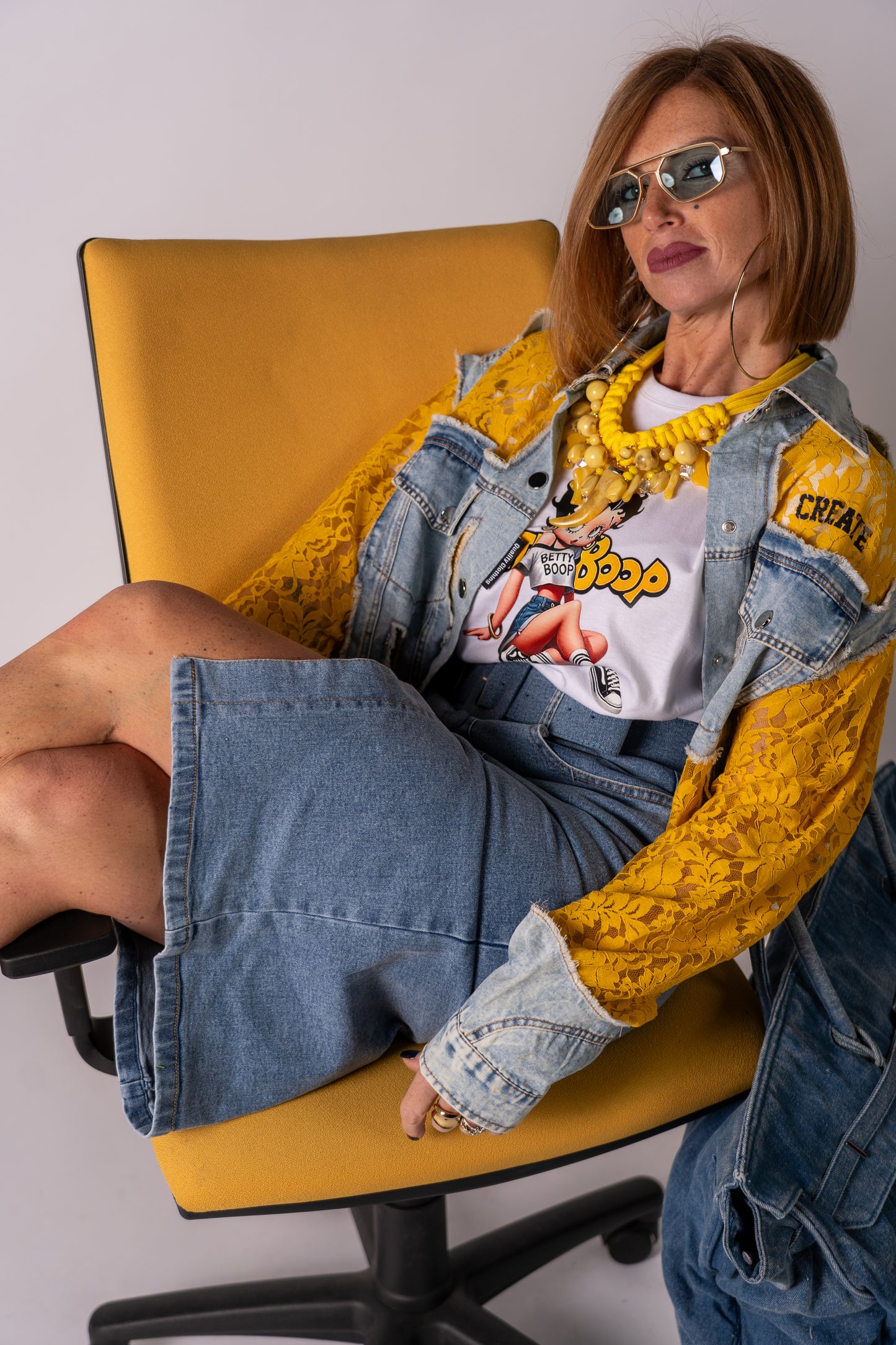 JACKET MERLETTO YELLOW!