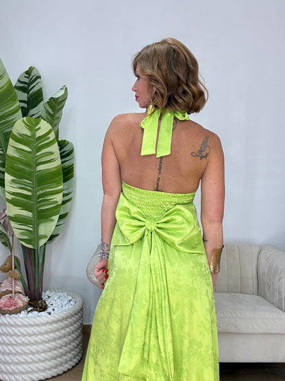 ABITO FIOCCO VERDE LIME!