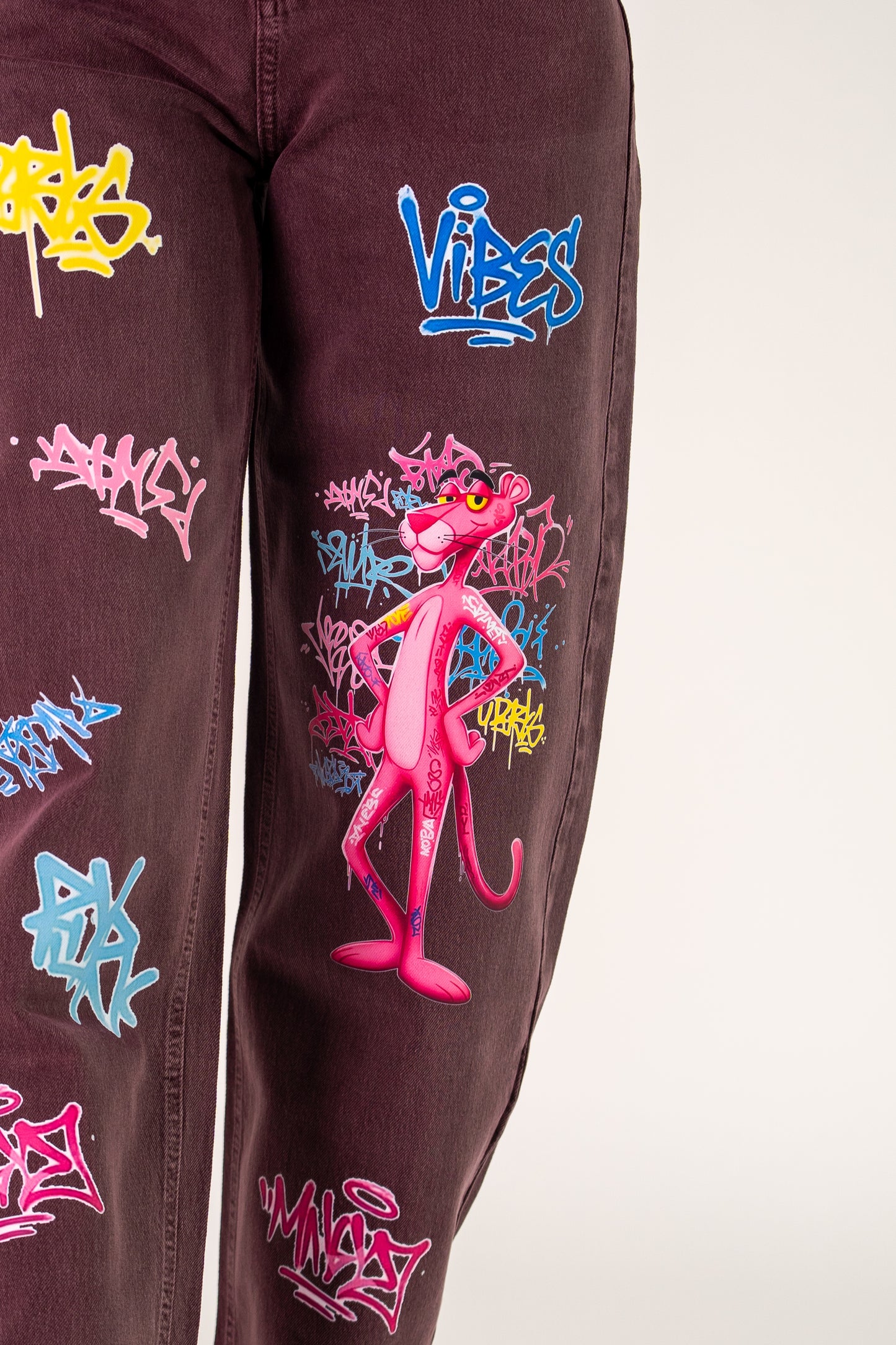 JEANS WINE PINK PANTHER🩷