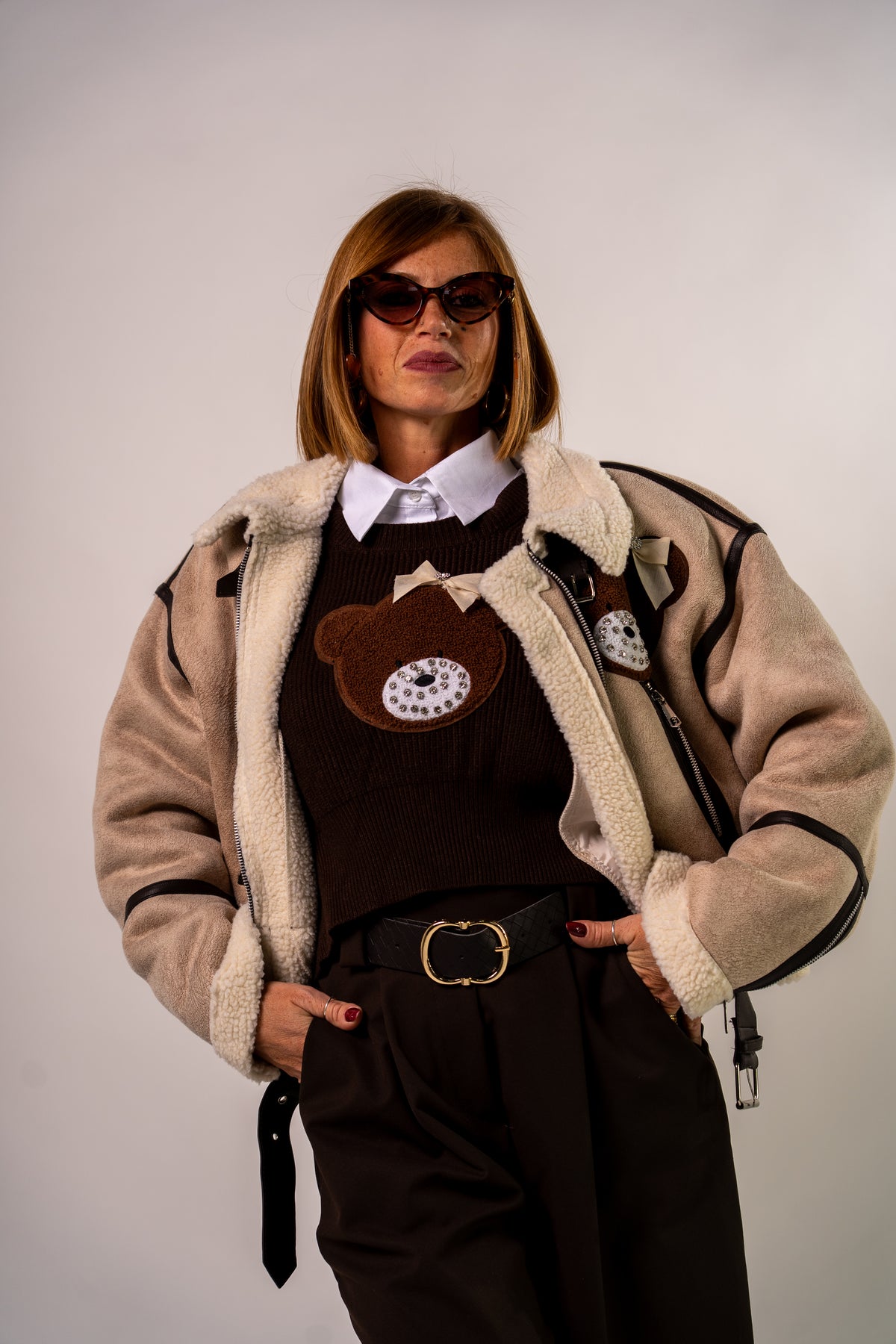 MONTONE CROP TEDDYFACE🐻!
