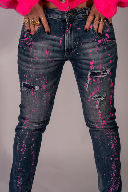 JEANS SKIZZO PINK FLUO!
