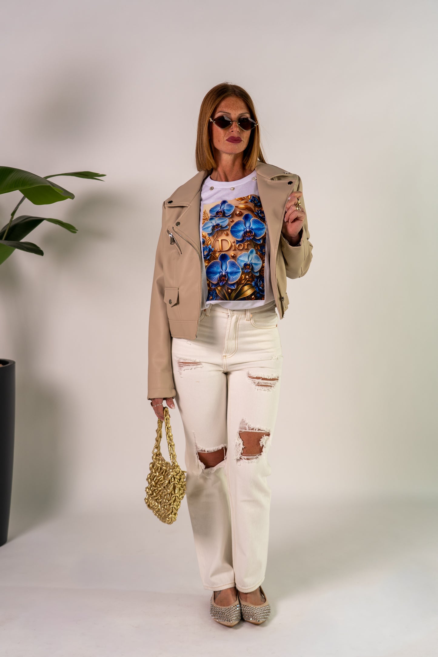 T-SHIRT ORCHIDEE DI🩵R