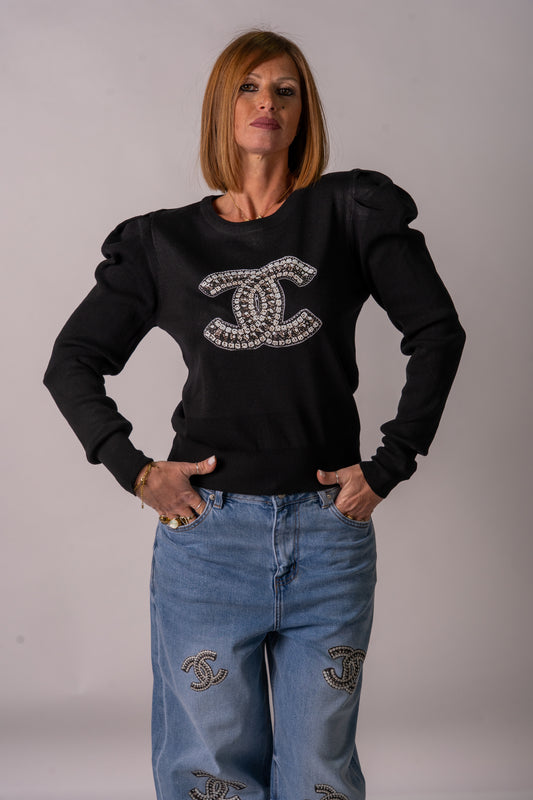 MAGLIA “SBUFFOSISSIMA BLACK”