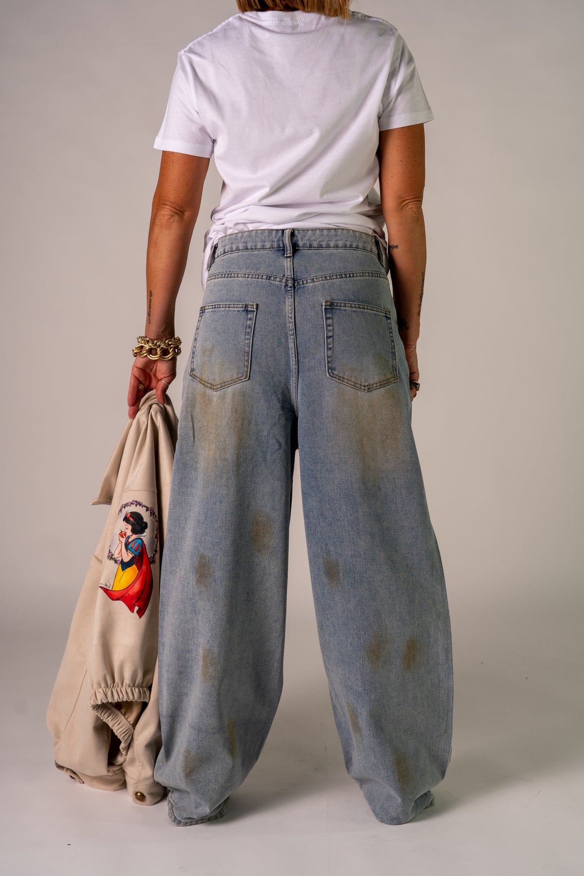 JEANS SNOW🍎WHITE💛