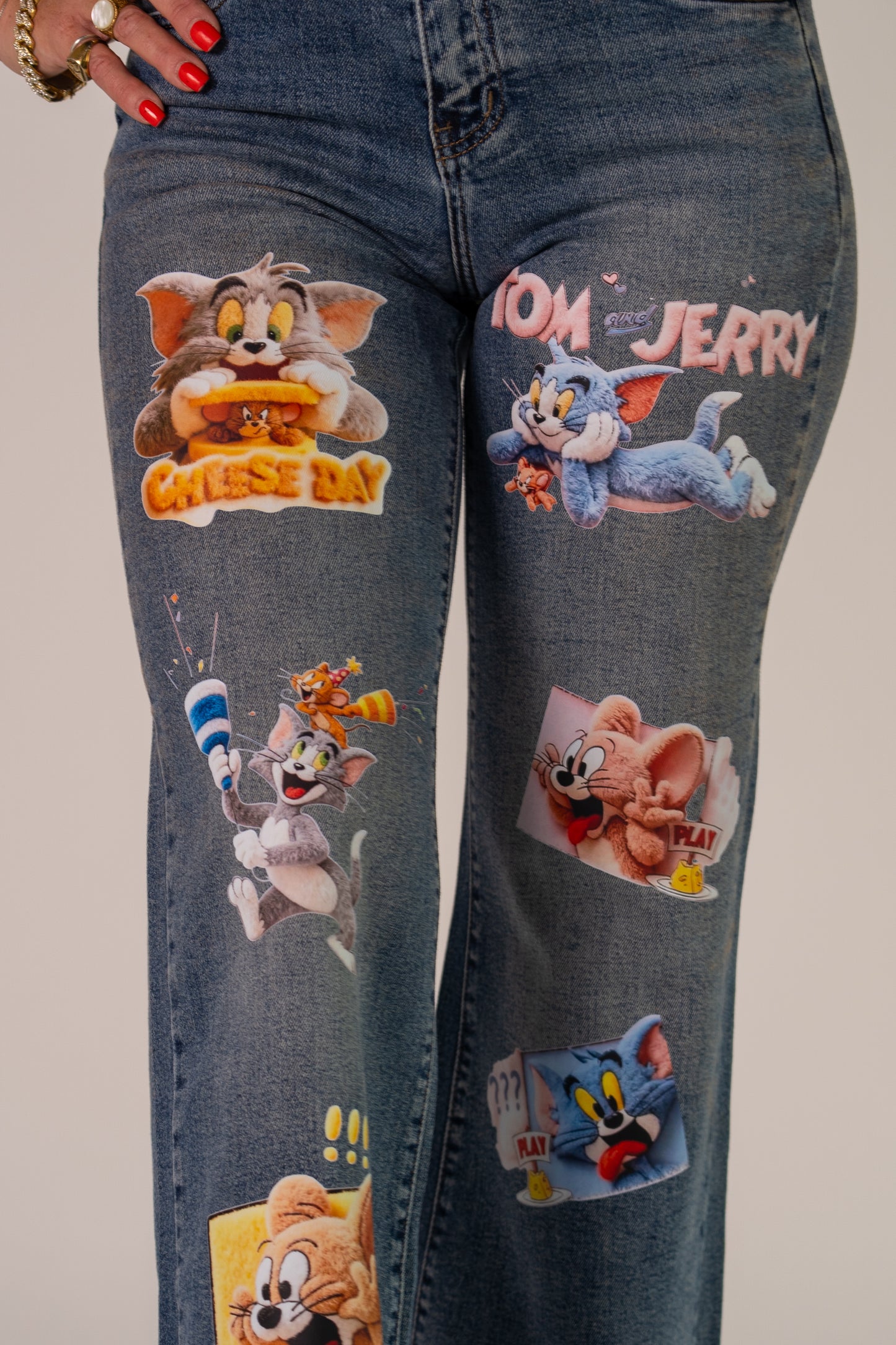 JEANS TOM & JERRY LOVE💛