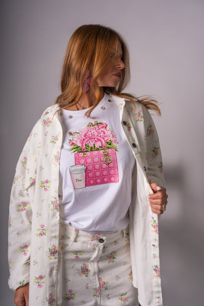 T-SHIRT FLOWER DI**R