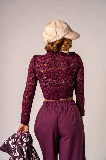 MAGLIA IN PIZZO BORDEAUX!
