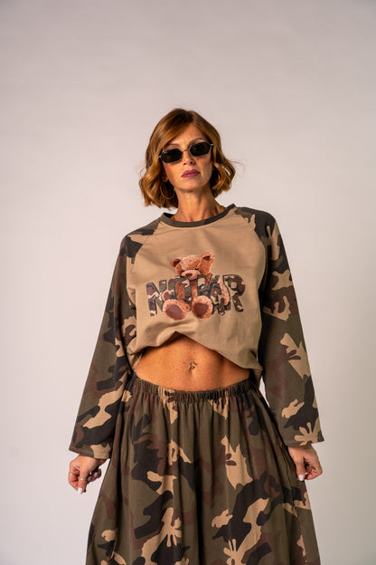 LONGSLEEVE TEDDY NO WAR!