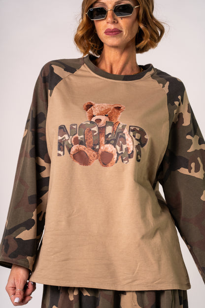 LONGSLEEVE TEDDY NO WAR!