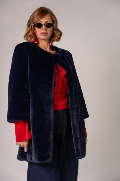 PELLICCIA DARK BLU!