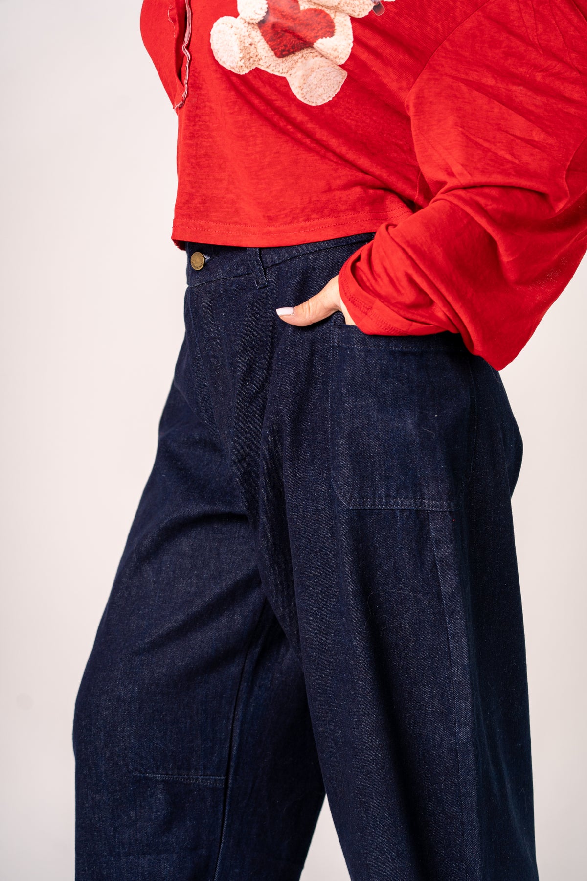 PANTAJEANS PIEGONE TARTAN ❤️🔵