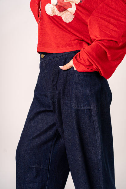 PANTAJEANS PIEGONE TARTAN ❤️🔵