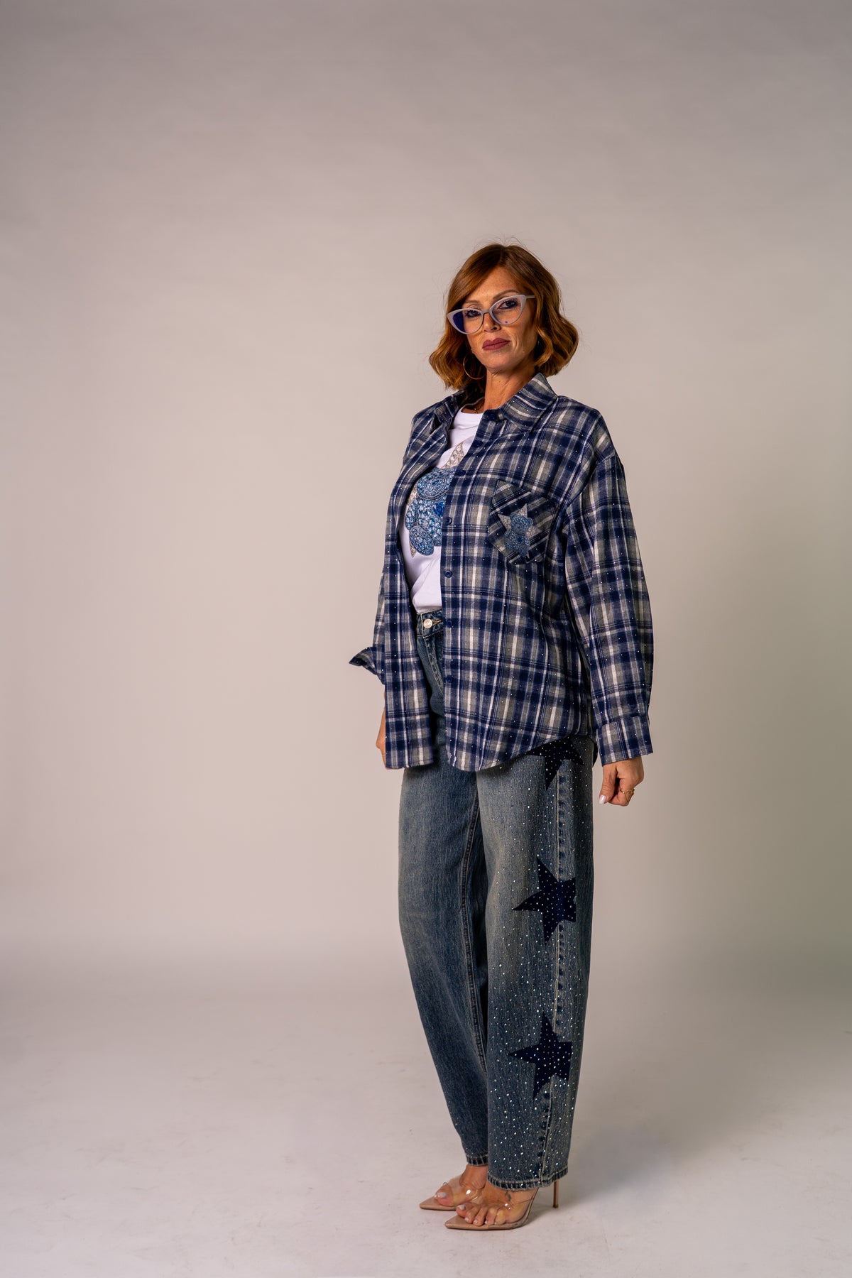 CAMICIA MILLESTRASS BLU TARTAN 💙!