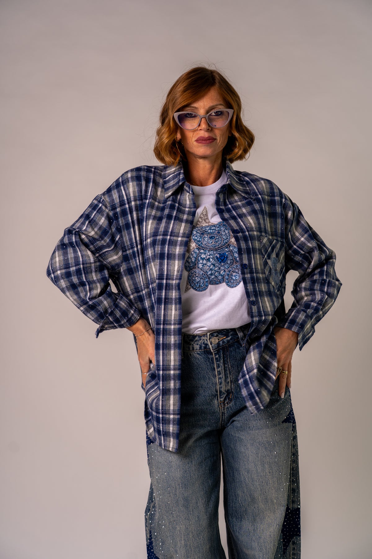 CAMICIA MILLESTRASS BLU TARTAN 💙!