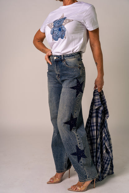 JEANS STAR STRASS! ✨️