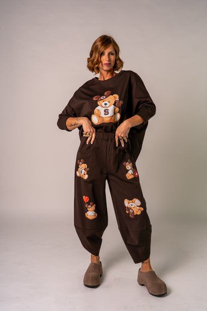 SUPER COORDINATO SALLY'S TEDDY BROWN!🤎