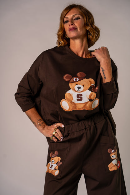 SUPER COORDINATO SALLY'S TEDDY BROWN!🤎