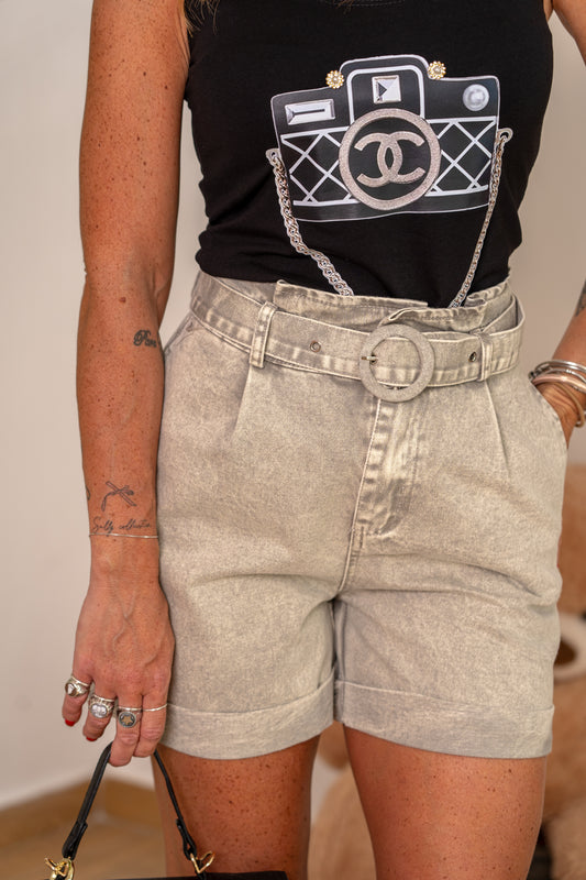PANTALONCINO "SLAVATO SABBIA"