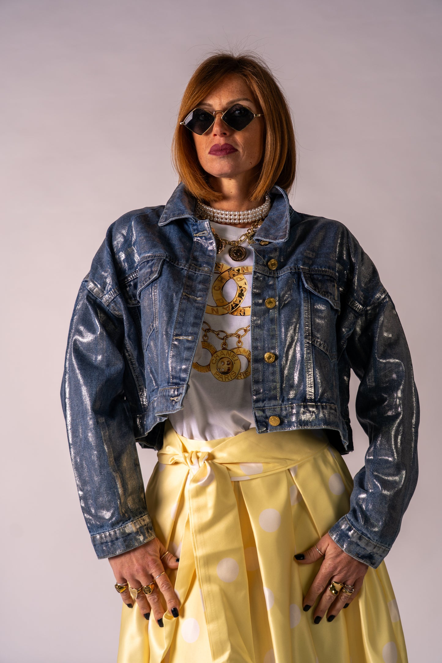 JACKET C💛NEL SILVER GOLD!