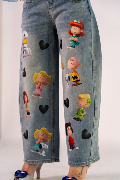 JEANS SNOOPY E I SUOI AMICI🖤