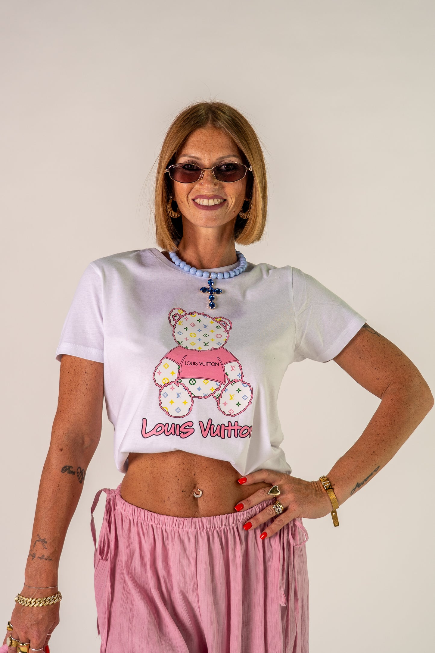 T-SHIRT TEDDY LV PINK🩷
