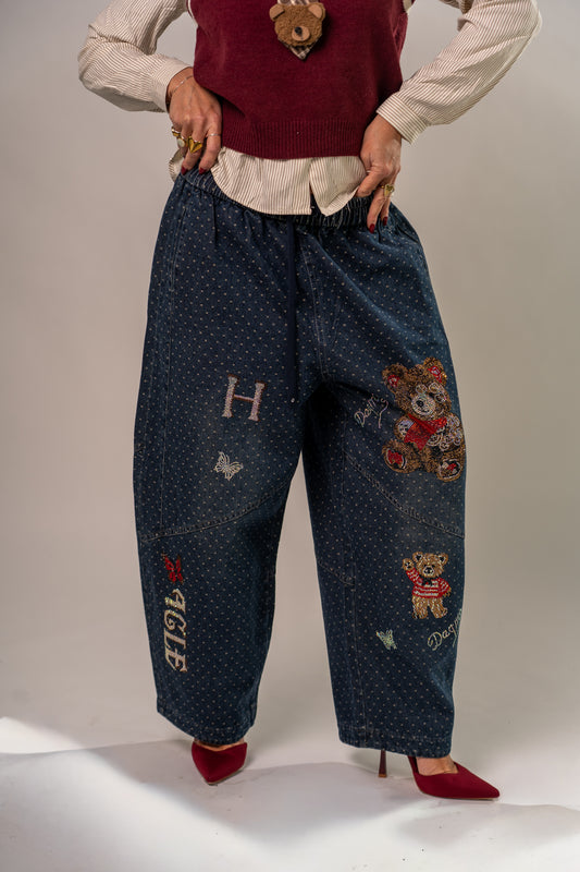 PANTAJEANS POIS E STRASS!