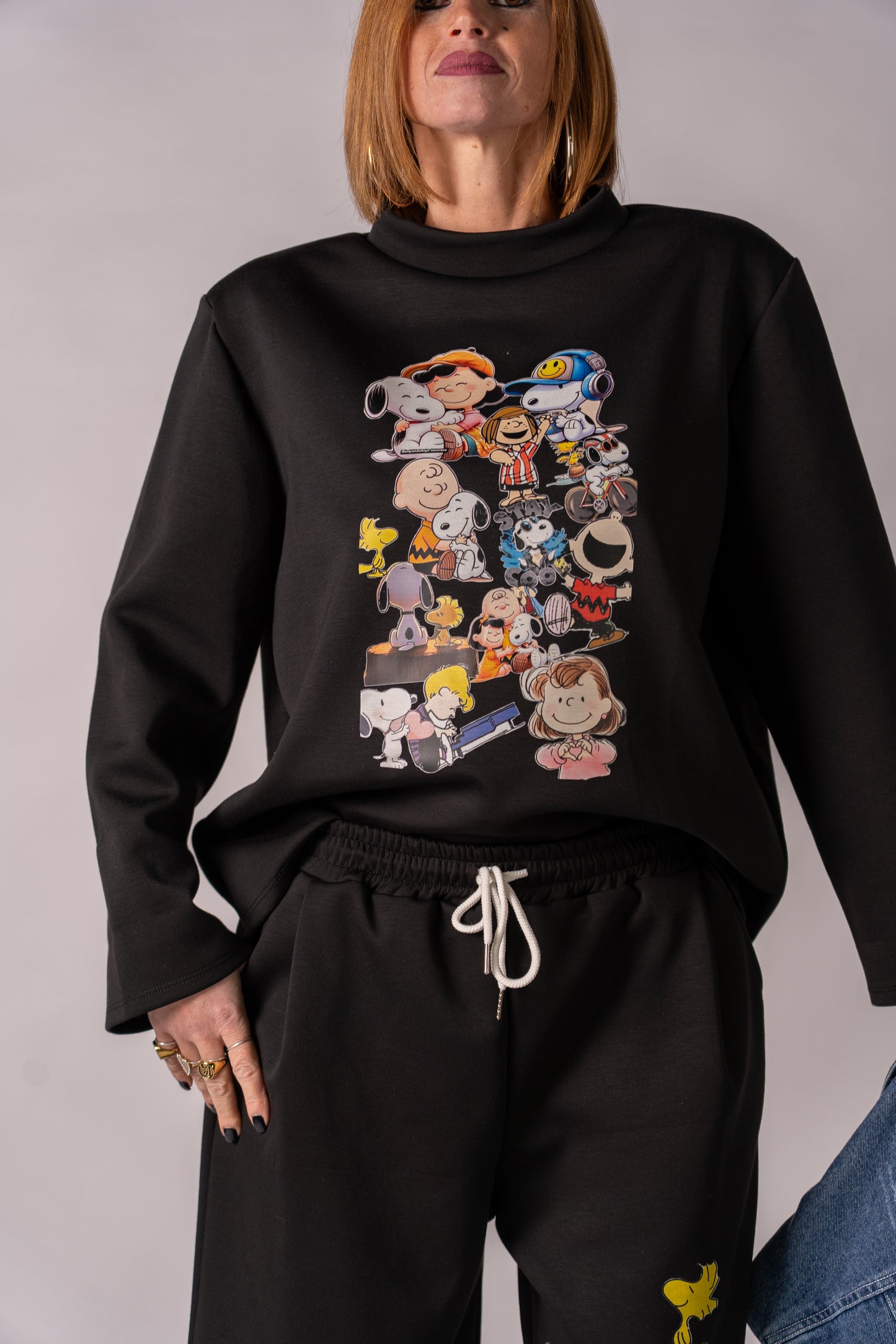 COORDINATO BLACK SNOOPY & FRIENDS 🖤!