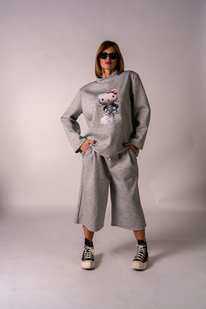 COORDINATO GREY KITTY🩶