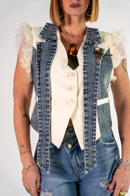GILET DENIM X METÀ!