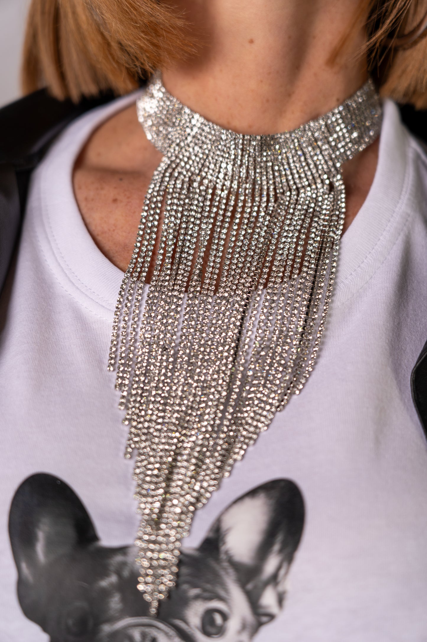 COLLANA STRASS TANTI FILI!