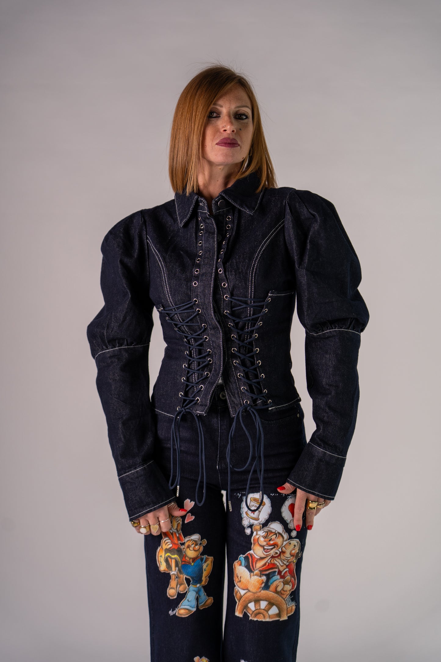 GIUBBINO STRINGATO IN DENIM!