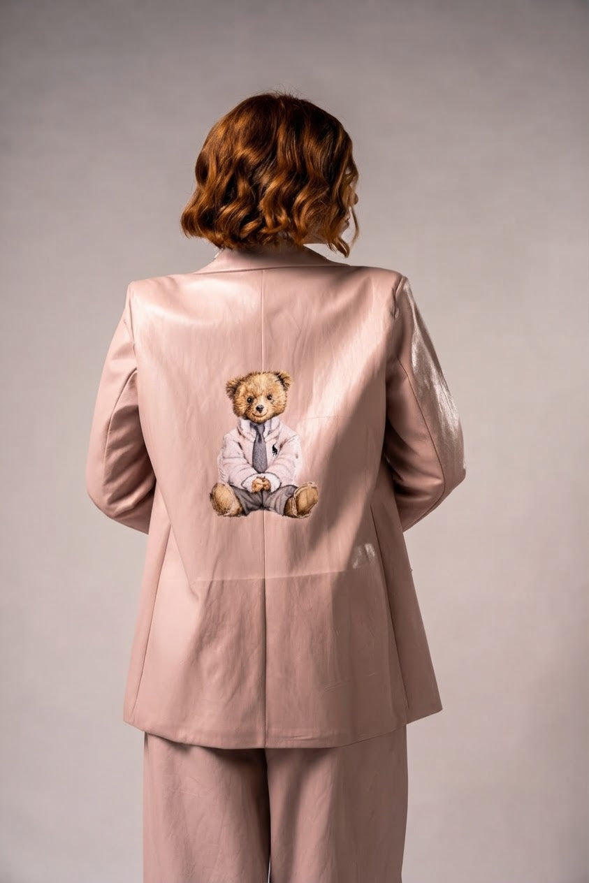 BLAZER ECOPELLE LIGHT PINK!