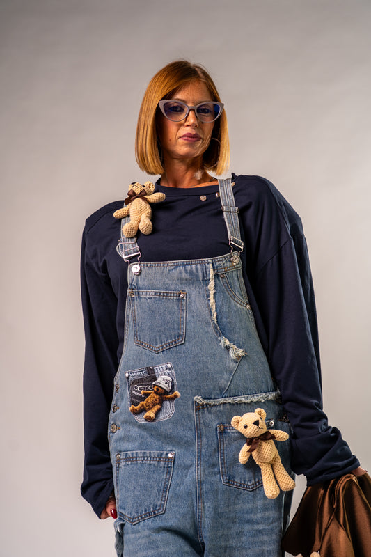 MAXI SHIRT NAVY TEDDY 🧸