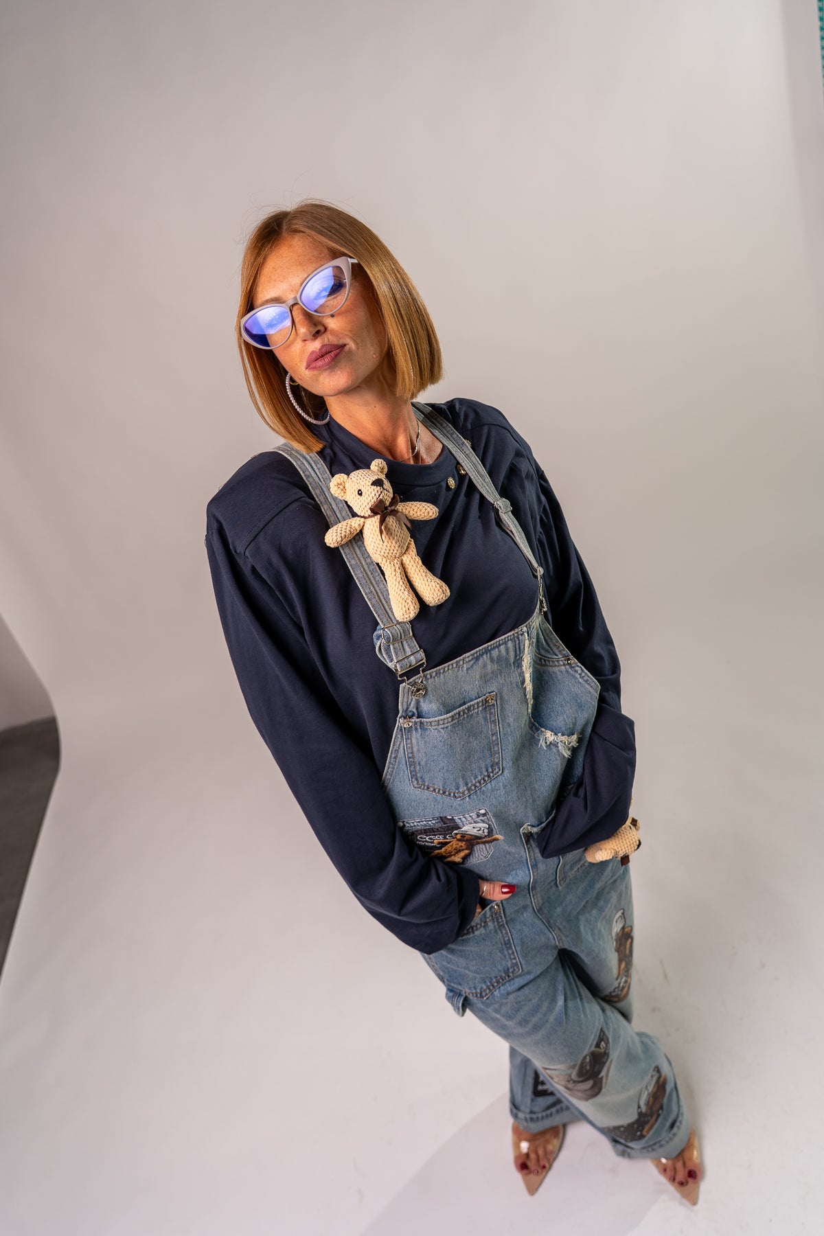 MAXI SHIRT NAVY TEDDY 🧸