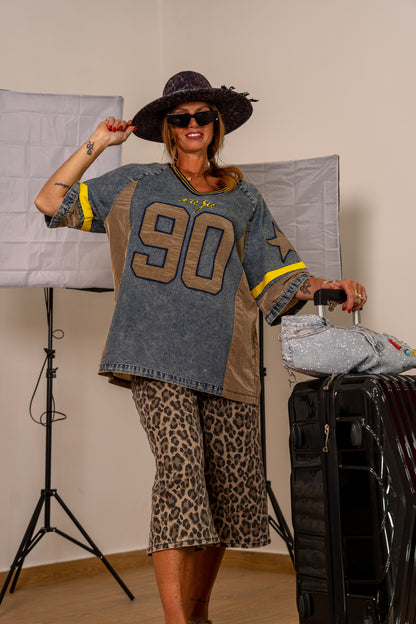 T-SHIRT DENIM YELLOW