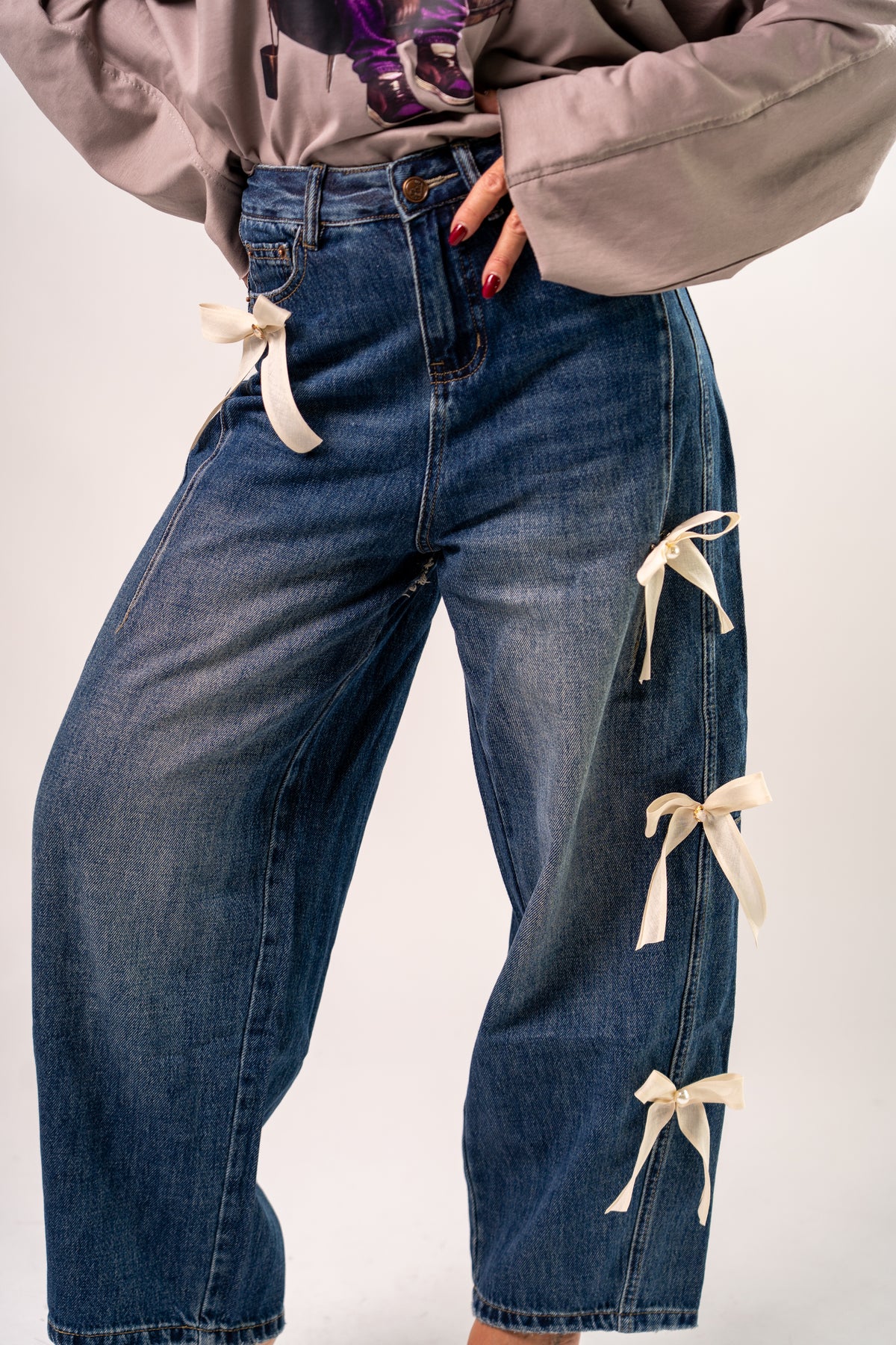 JEANS BALLON FIOCCHETTI🎀