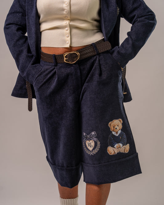 BERMUDA NAVY TEDDY RALPH🧸