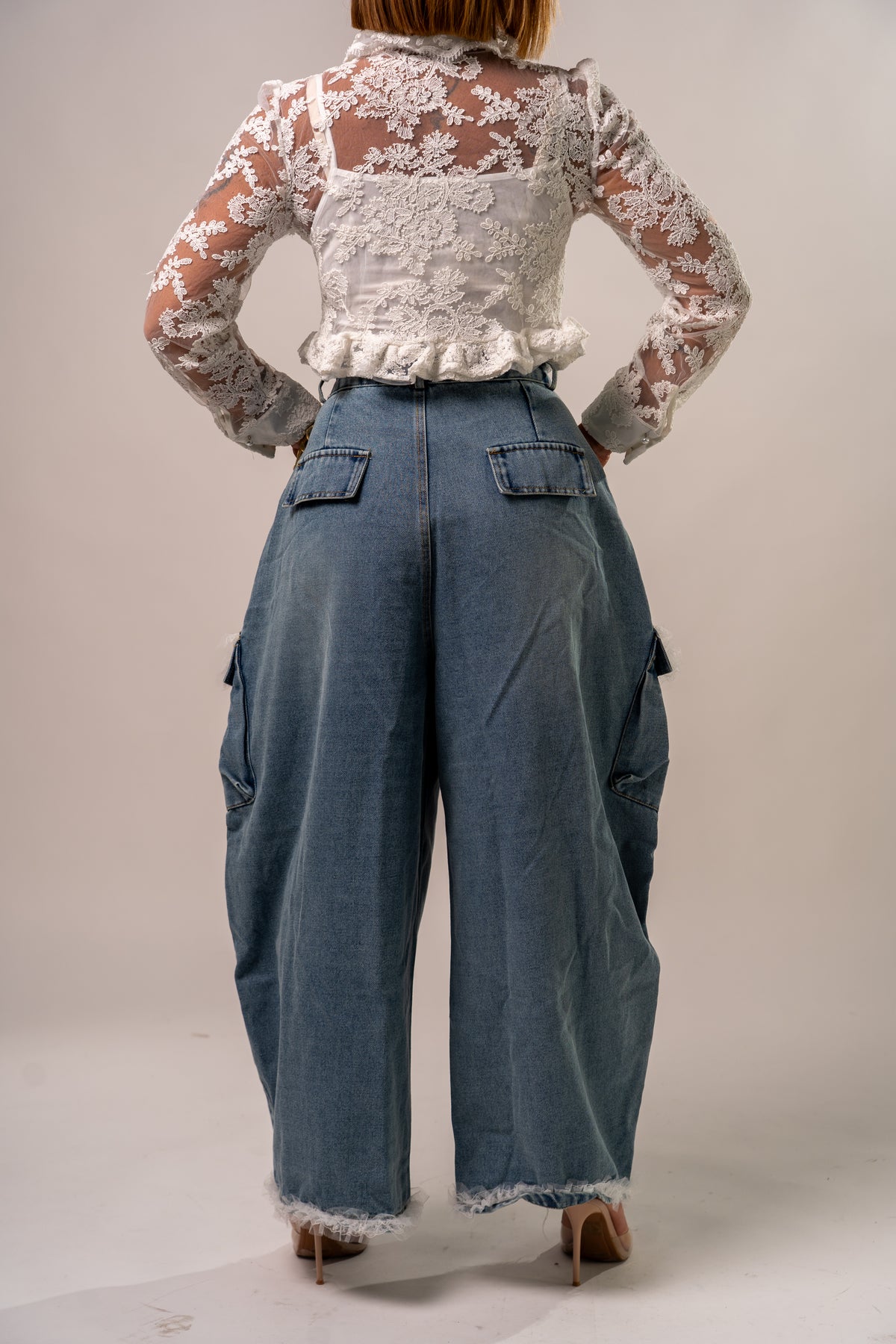 JEANS SUPERBALLON MERLETTOSO!