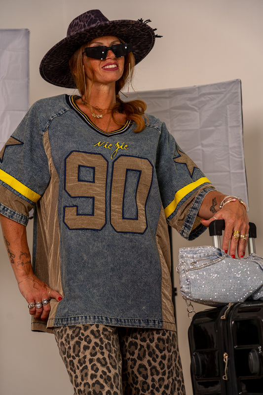 T-SHIRT DENIM YELLOW